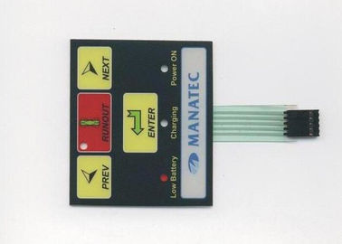 Waterproof Embossed Backlit Membrane Switch Touch Panel For Control Board