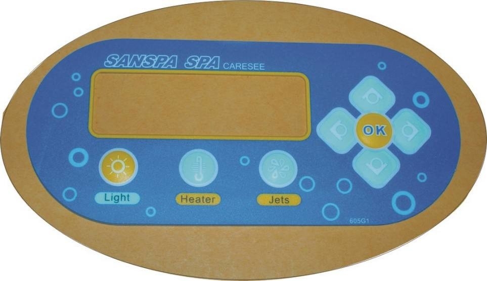 Dustproof LED Push Button Membrane Switch 3M467 / 3M468 Adhesive