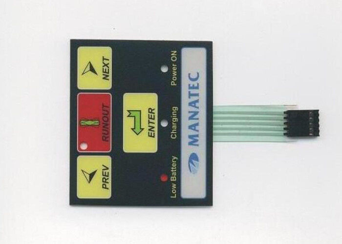 Waterproof Embossed Backlit Membrane Switch Touch Panel For Control Board