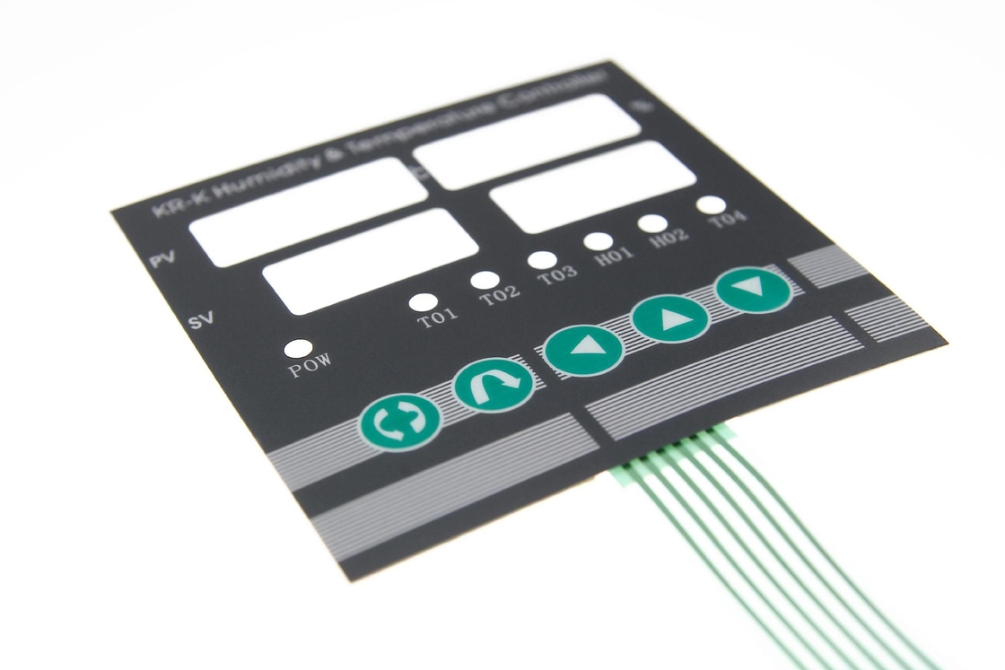 Tactile 10 PIN Membrane Switch Keypad Custom 5 Keys Embossed